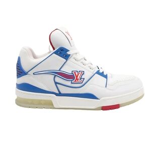 LOUIS VUITTON (Unisex) Red White Blue Fw20 High Top Sneakers Size 7